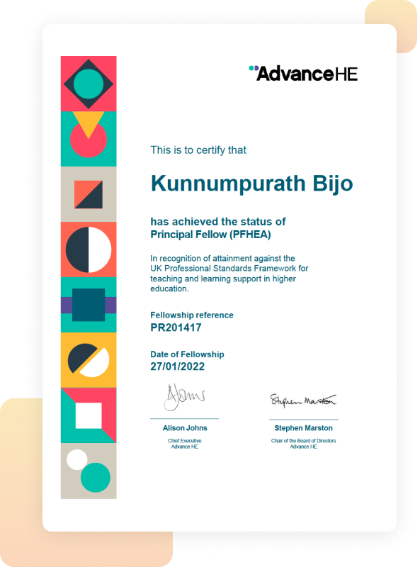 bijo certificate